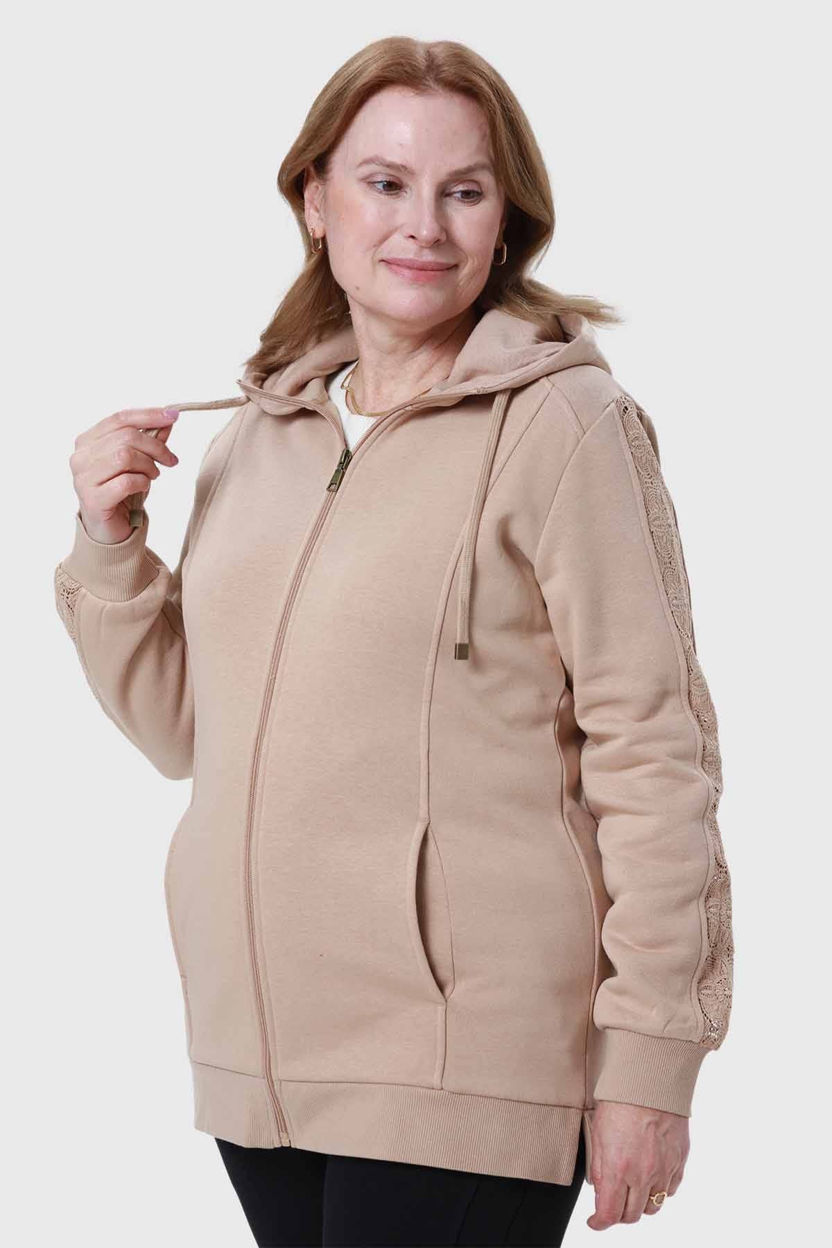 Polerón Mujer Beige