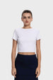 Polera Mujer Textura Sin Espalda Blanco