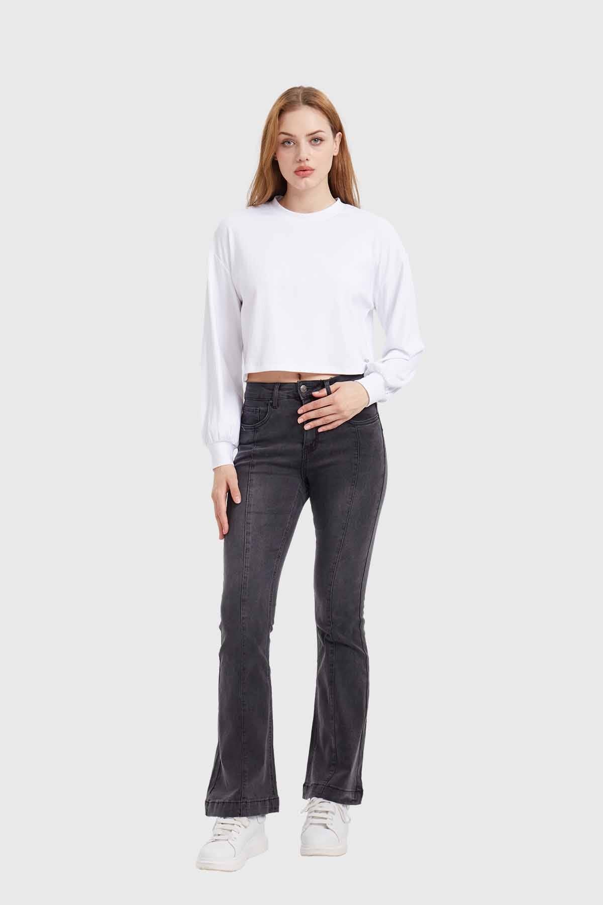 Sweater Mujer Crop Blanco