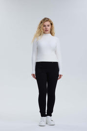Pantalón Mujer Con Bolsillo Negro