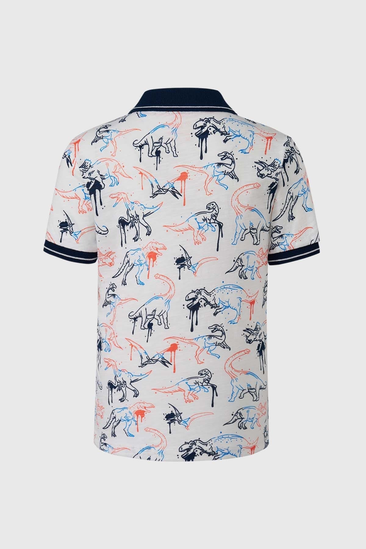 Polera Niño Estampada Azul