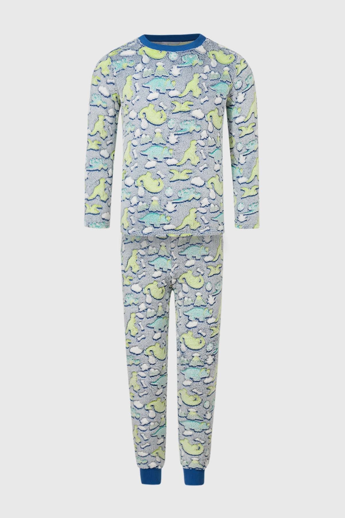 Pijama Niño Fosforescente Azul