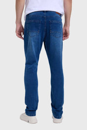 JEANS HOMBRE ROTURA BOLSILLO AZUL INDIGO