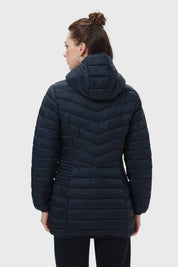 Parka Escolar Mujer Larga Azul