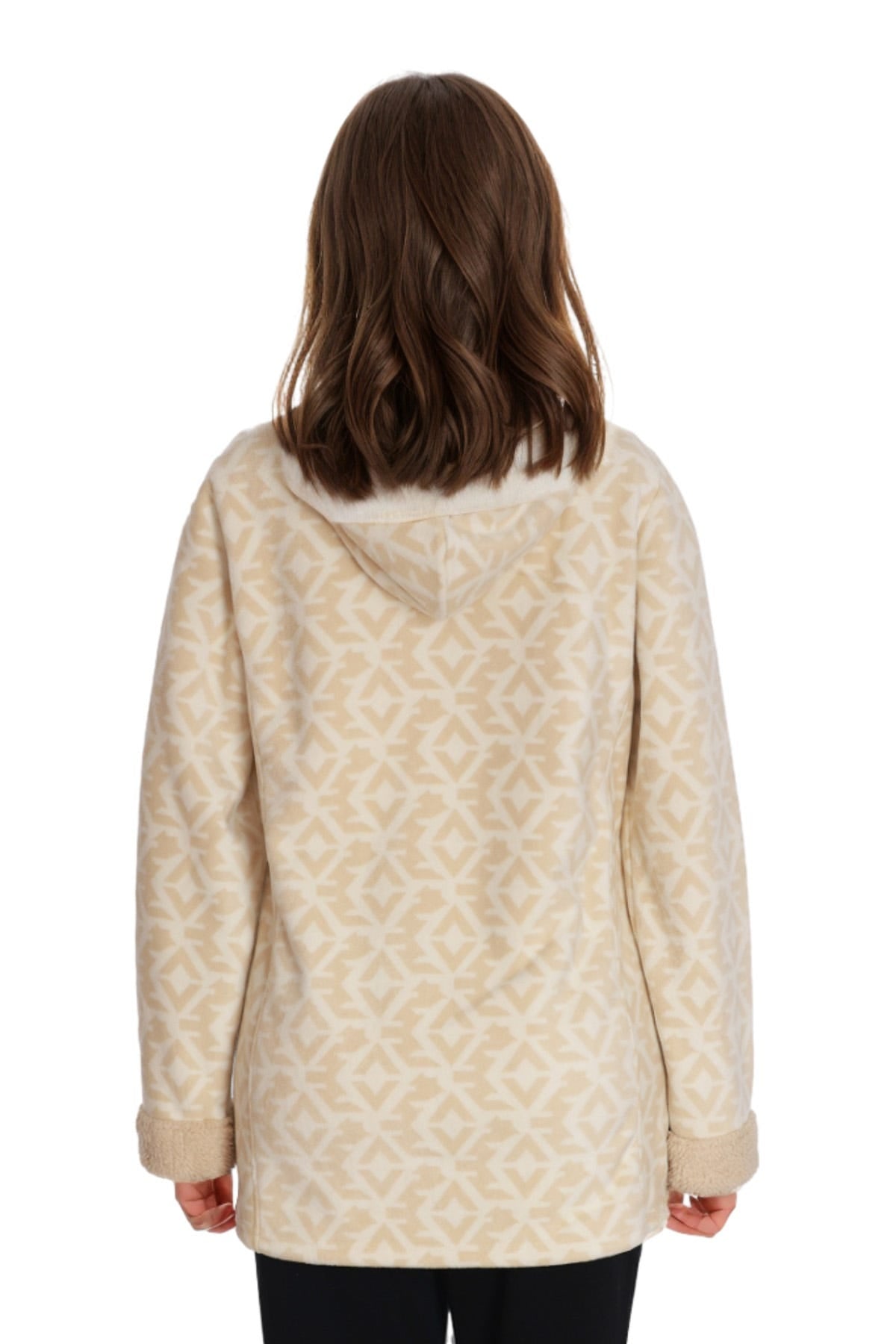 Polar Mujer Estampado Beige