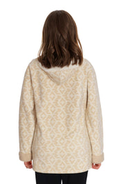 Polar Mujer Estampado Beige