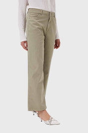 Pantalón Mujer Abotonado Verde