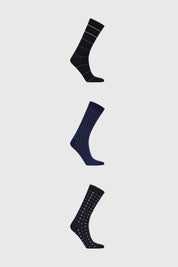 Calcetín Hombre Tripack Azul