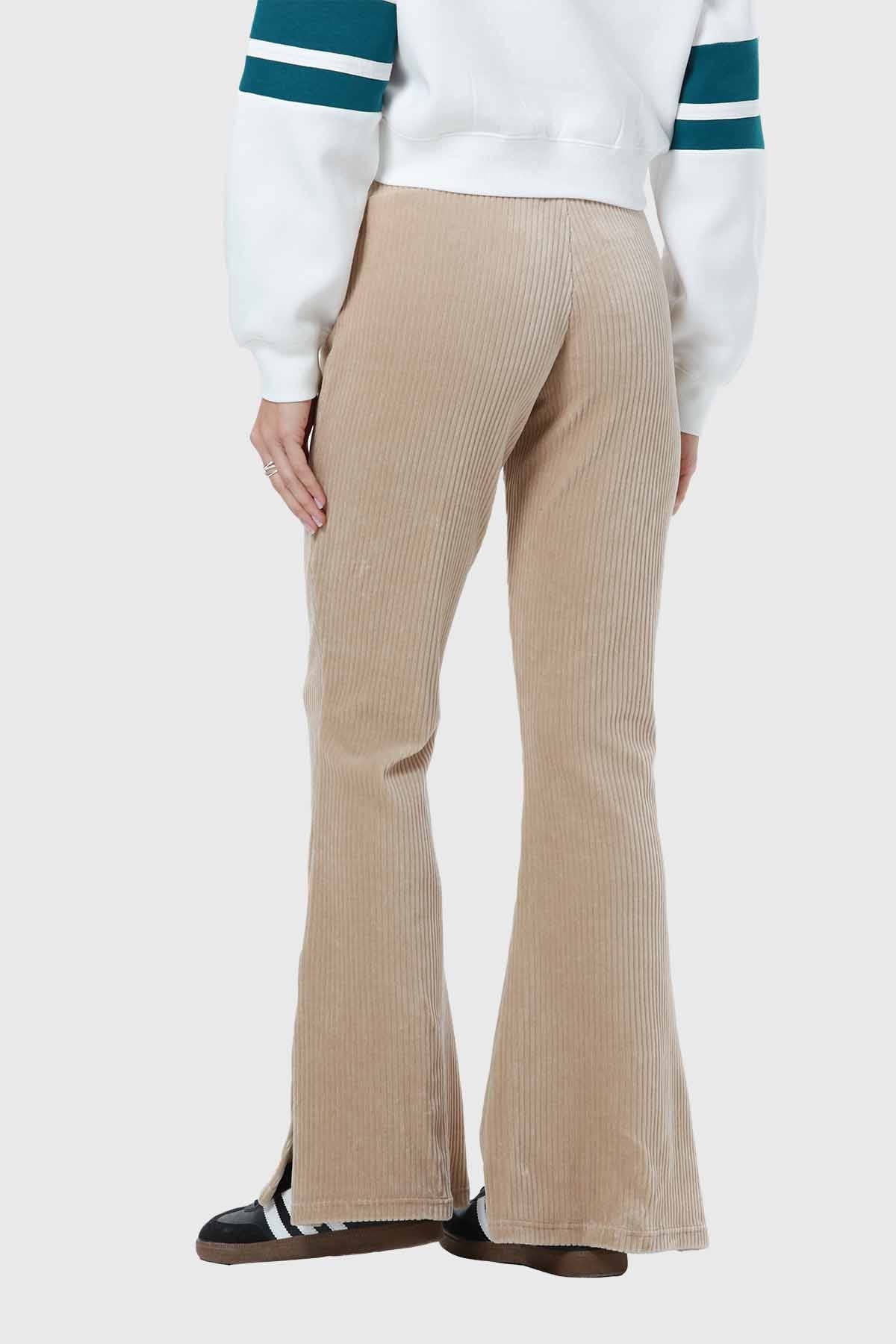 Pantalón Mujer Cotelón Nude
