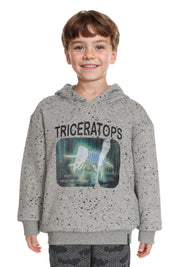 Polerón Niño Print Holograma Gris