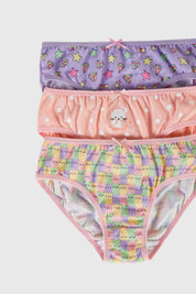 Calzón Niña Tripack Rosado