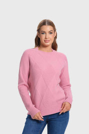 Sweater Mujer Textura Malva