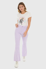 Jeans Flare Monse Mujer Lila