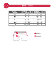Boxer Hombre Tripack Largo Negro