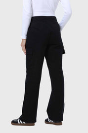 Pantalón Mujer Cargo Cordón Negro