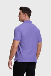 Polera Hombre Piqué Básica Púrpura