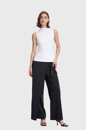 Polera Mujer Elasticada Crudo