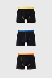 Boxer Hombre Tripack Corto Negro