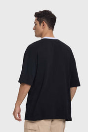 Polera Hombre College Negro
