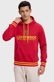 Polerón Hombre Gryffindor Burdeo