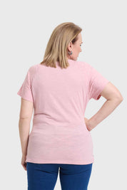 Polera Mujer Calada Palo Rosa