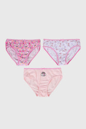 Calzón Niña Tripack Niña Print Rosado