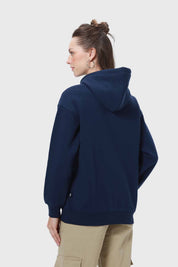 Polerón Mujer Canguro Print Azul