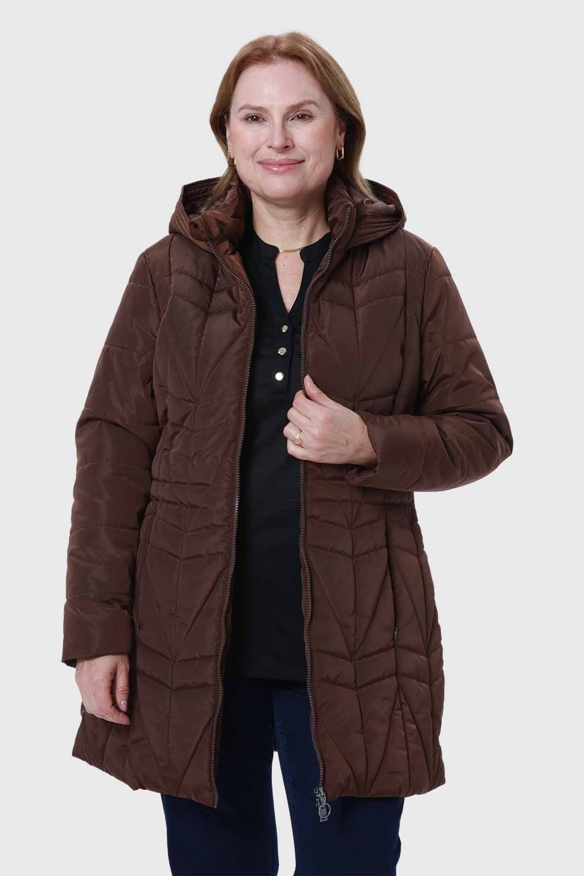 Parka Mujer Café