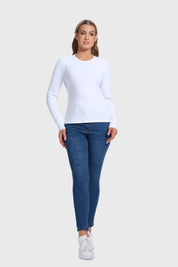 Polera Mujer Rib Blanco