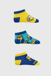 Calceta Deportiva Niño Minions Amarillo