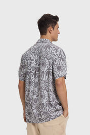 Camisa Hombre Guayaber Tropical Gris
