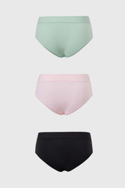 Calzón Mujer Tripack Bikini Algodón Menta I