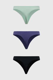 Calzón Mujer Colaless Tripack Algodón Menta