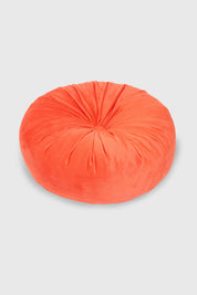 COJÍN UNISEX VELVET REDONDO ROJO