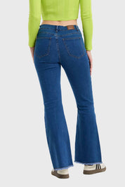 Jeans Mujer Flare Monse Azul