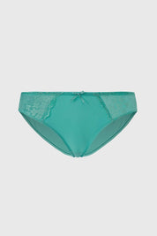 Calzón Mujer Detalle Encaje Aqua
