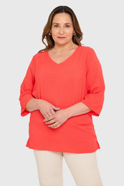 Blusa Mujer Coral