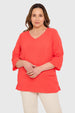 Blusa Mujer Coral