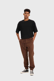 Pantalón Hombre Jogger Twill Chocolate