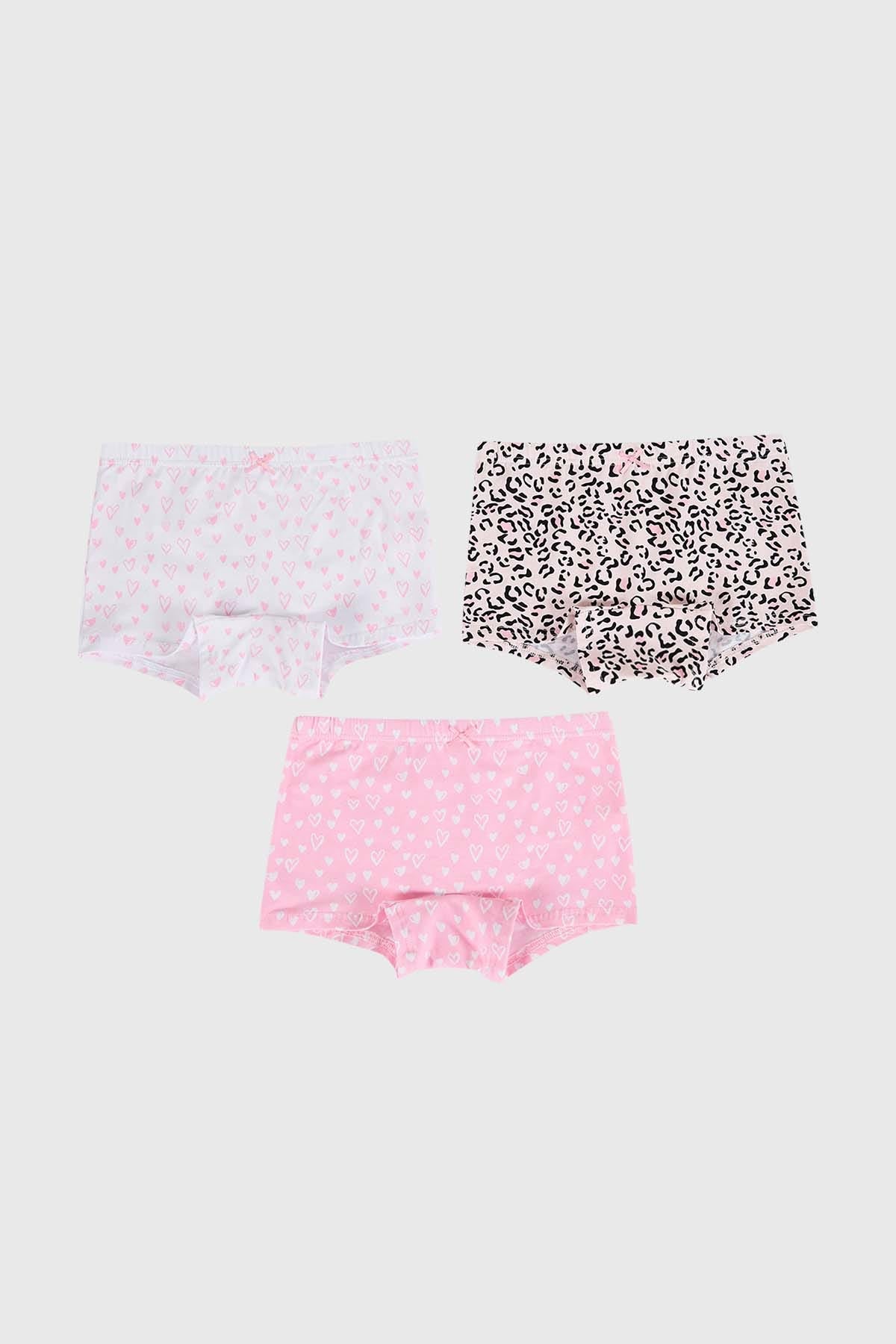 Calzón Niña Tripack Rosado