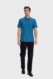 Polera Hombre Deportiva Azul