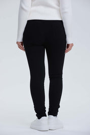 Pantalón Mujer Con Bolsillo Negro
