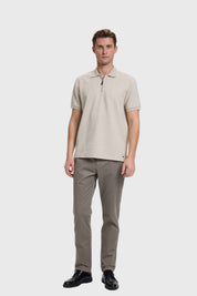 Polera Hombre Textura Gris