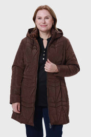 Parka Mujer Café