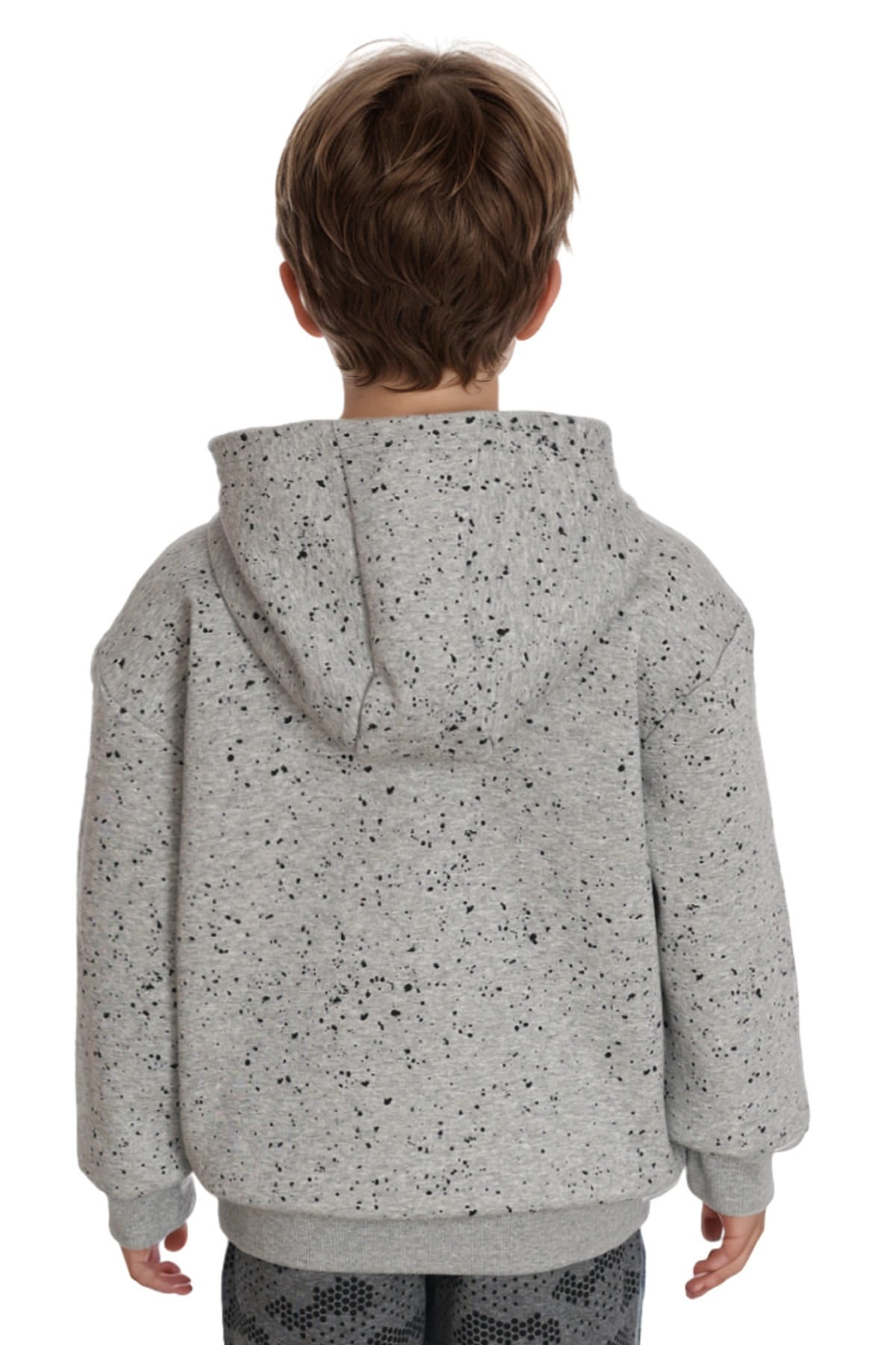 Polerón Niño Print Holograma Gris