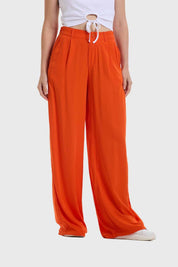Pantalón Mujer Palazzo Naranjo