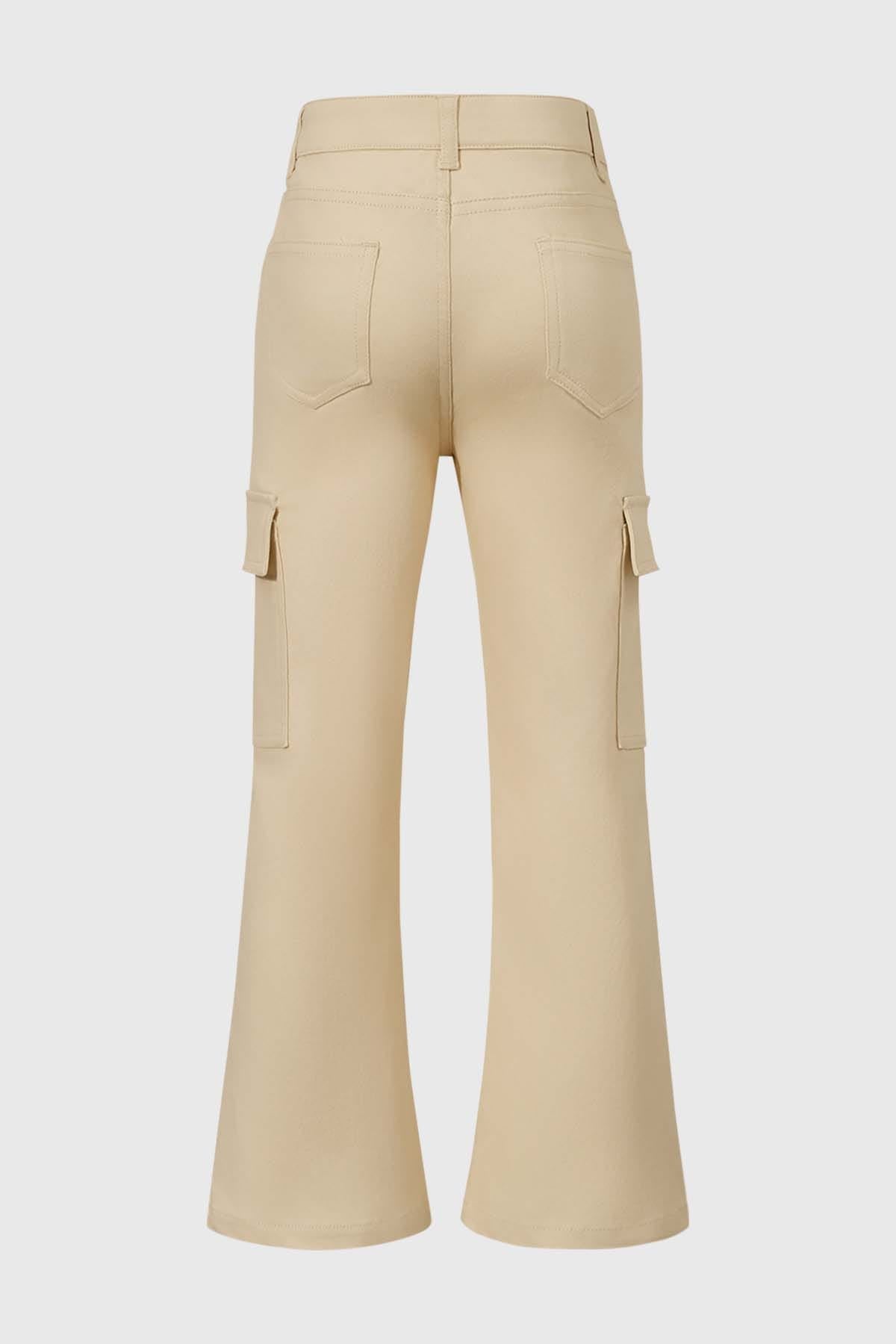 Pantalón Niña Cargo Beige