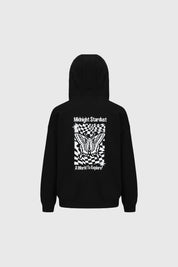 Polerón Niña Oversize Print Negro
