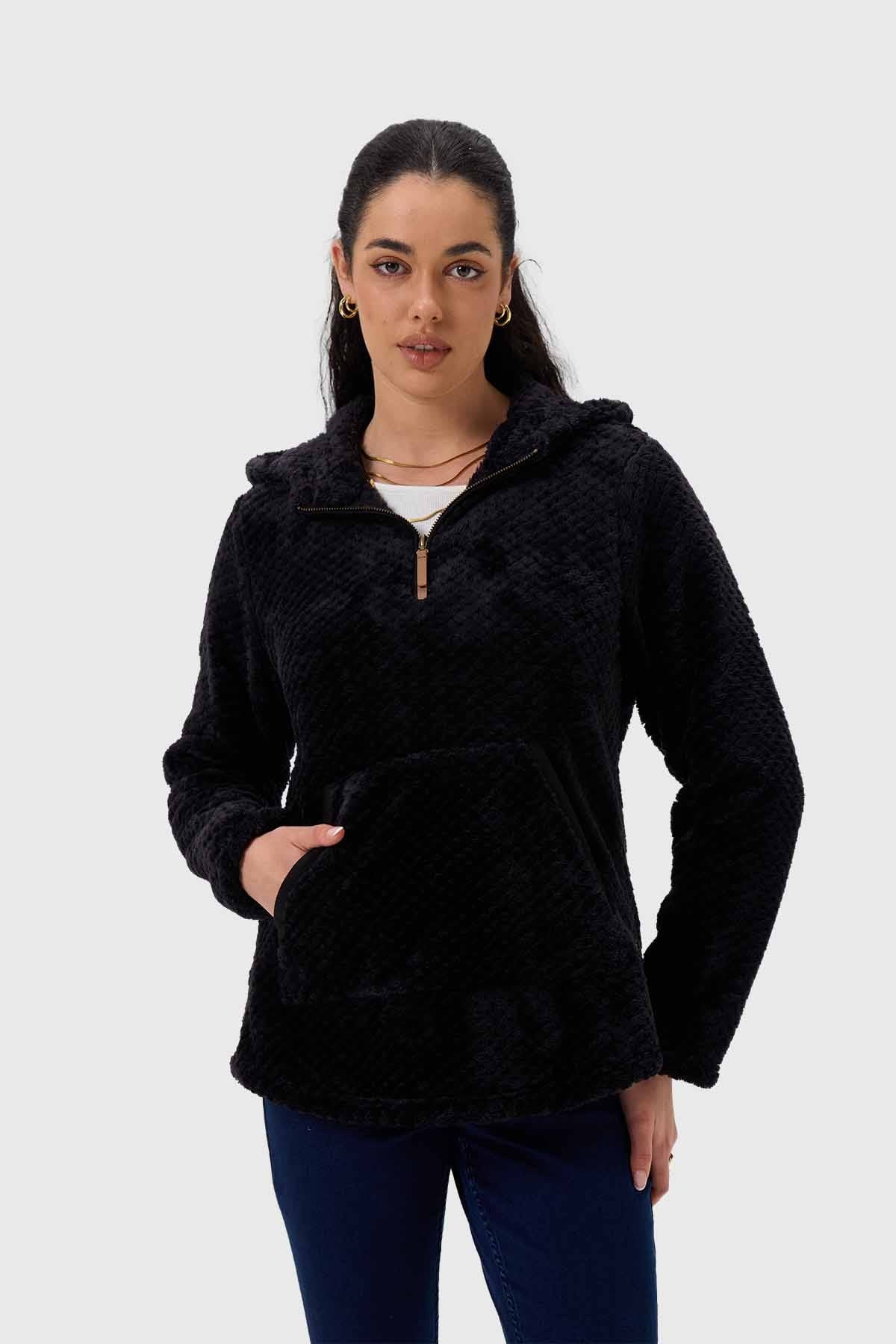 Polar Mujer Básico Negro