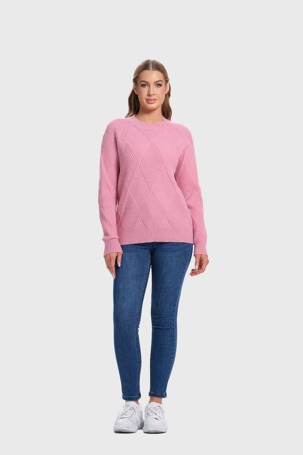 Sweater Mujer Textura Malva
